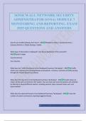 SONICWALL NETWORK SECURITY ADMINISTRATOR &lpar;SNSA&rpar; MODULE 7 MONITORING AND REPORTING&period; EXAM 2025 QUESTIONS AND ANSWERS
