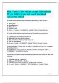 Pro Tools 110 Final Exam Questions With 100&percnt; Correct And Verified Answers 2025