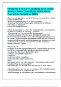 Pro tools 110 Certification Test Exam Study Guide Questions With 100&percnt; Complete Solution 2025