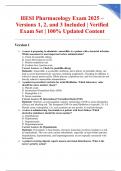 HESI Pharmacology Exam 2025 &ndash; Versions 1&comma; 2&comma; and 3 Included &vert; Verified Exam Set &vert; 100&percnt; Updated Content