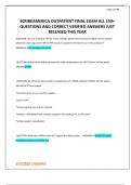 SCRIBEAMERICA OUTPATIENT FINAL EXAM ALL 150&plus; QUESTIONS AND CORRECT VERIFIED ANSWERS JUST RELEASED THIS YEAR