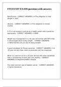 FITZ EXIT EXAM questions with answers