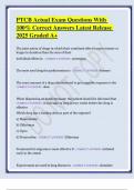 PTCB Actual Exam Questions With 100- Correct Answers Latest Release 2025 Graded A&plus;&period;