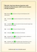 NSG 345&colon; Final Exam Review Questions with  Detailed Verified Answers 100&percnt; Correct Answers  Already Graded A&plus;