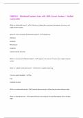 COMP212 - Distributed Systems Exam with 100&percnt; Correct Answers &vert; Verified  &vert;Latest 2025 