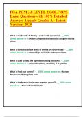 PGA PGM 3&period;0 LEVEL 2 GOLF OPS Exam Questions with 100- Detailed Answers Already Graded A&plus; Latest