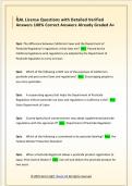 QAL License Questions with Detailed Verified  Answers 100&percnt; Correct Answers Already Graded A&plus; 