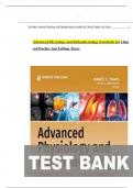 Test Bank for Advanced Physiology and Pathophysiology Essentials for Clinical Practice 2nd Edition Tkacs