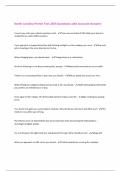 North Carolina Permit Test 2025 Questions with Accurate Answers