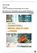 Test Bank - Morrison-Valfre&rsquo;s Foundations of Mental Health Care in Canada&comma; 1st Edition &lpar;Boris Bard-2022&rpar;perfect and latest solution