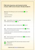 SERE 100&period;2 Questions with Detailed Verified  Answers 100&percnt; Correct Answers Already Graded A&plus; 