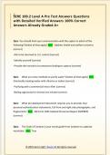 SERE 100&period;2 Level A Pre Test Answers Questions  with Detailed Verified Answers 100&percnt; Correct  Answers Already Graded A&plus;