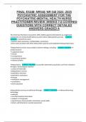 FINAL EXAM NR548 NR 548 2024 -2025 PSYCHIATRIC ASSESSMENT FOR THE PSYCHIATRIC-MENTAL HEALTH NURSE