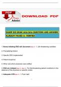 SHARP ESO EXAM 2025&sol;2026 QUESTIONS AND ANSWERS ALREADY PASSED A&plus; VERIFIED