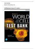 Becker's World of the Cell by Jeff&comma; 11th Edition   2025 &lpar;Test Bank & Solutions Guide&rpar; All Chapters Rationalized Latest A&plus; Ultimate Guide Expert Feedback&period;