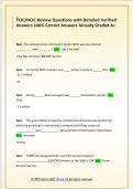 TCIC&sol;NCIC Review Questions with Detailed Verified  Answers 100&percnt; Correct Answers Already Graded A&plus; 