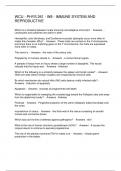 WCU - PHYS 261 - W8 - IMMUNE SYSTEM AND REPRODUCTIVE