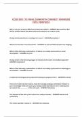 CCBC BIO 110 FINAL EXAM WITH CORRECT ANSWERS 100&percnt; VERIFIED&excl;&excl;