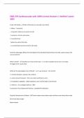 EXSS 276 Cardiovascular with 100&percnt; Correct Answers &vert; Verified &vert;Latest  2025 