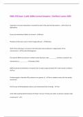 EXSS 276 Exam 1 with 100&percnt; Correct Answers &vert; Verified &vert;Latest 2025 