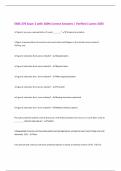 EXSS 276 Exam 2 with 100&percnt; Correct Answers &vert; Verified &vert;Latest 2025