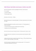 EXSS 276 Exam 3 with 100&percnt; Correct Answers &vert; Verified &vert;Latest 2025