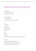 EXSS 276 Exam with 100&percnt; Correct Answers &vert; Verified &vert;Latest 2025 
