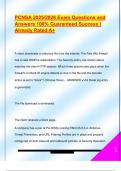 PCNSA 2025&sol;2026 Exam Questions and  Answers 100&percnt; Guaranteed Success &vert;  Already Rated A&plus; 