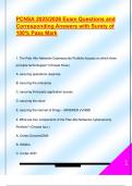 PCNSA 2025&sol;2026 Exam Questions and  Corresponding Answers with Surety of  100&percnt; Pass Mark 