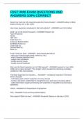 FDST 3000 EXAM QUESTIONS AND ANSWERS 100&percnt; CORRECT