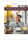 Latest Edition TestBank&colon; Psychology 13th Edition David G&period; Myers Nathan C&period; Dewall All chapters