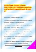 RCDD EXAM PACKAGE DEAL QUESTIONS AND VERIFIED DETAILED ANSWERS &vert; 100&percnt; GUARANTEED PASS &vert; ALREADY GRADED A&plus;