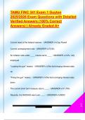 TAMU FINC 341 Exam 1 Guyton  2025&sol;2026 Exam Questions with Detailed  Verified Answers &lpar;100&percnt; Correct  Answers&rpar; &vert; Already Graded A&plus;