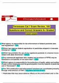 Tennessee Cat 7 Exam Review&comma; 100 Questions and Correct Answers A&plus; Graded &lpar;2025 2026&rpar;&period;