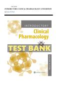 Introductory Clinical Pharmacology&comma; 12th Edition by Ford Test Bank 2025 Edition All Chapters Complete Answers&sol; Solutions&period; 