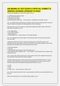 ASE BRAKES A5 TEST &lpar;EXAM 2&rpar; WITH ALL CORRECT & VERIFIED ANSWERS &lpar;UPDATED TO PASS&rpar;