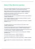 Basic X-Ray Machine operator  &vert; Questions and Answers &vert; 2025 Update &vert; 100&percnt; Correct