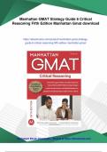 Manhattan GMAT Strategy Guide 6 Critical Reasoning Fifth Edition Manhattan Gmat - PDF Download