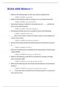 BUSA 4000 Midterm 1  &vert; Questions and Answers &vert; 2025 Update &vert; 100&percnt; Correct