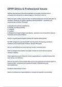 EPPP Ethics & Professional Issues questions and answers