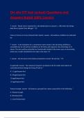 On-site CIT test &lpar;actual&rpar; Questions and Answers Rated 100&percnt; Correct