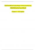 Leddy & Pepper's Professional Nursing 10th Edition Test Bank by Lucy Hood All Chapters &lpar;1-22&rpar; &vert; A&plus; ULTIMATE GUIDE 2024