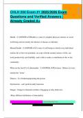 CHLH 200 Exam &num;1 2025&sol;2026 Exam  Questions and Verified Answers &vert;  Already Graded A&plus;