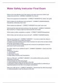 Water Safety Instructor Final Exam Questions And Answers &vert; 2025 Updated Solutions &vert; 100&percnt; Correct Answers