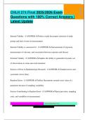 CHLH EXAM PACKAGE DEAL QUESTIONS AND VERIFIED DETAILED ANSWERS &vert; 100&percnt; GUARANTEED PASS &vert; ALREADY GRADED A&plus;