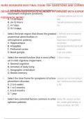 NURS 6635&vert;NURS 6635 FINAL EXAM 150&plus; QUESTIONS AND CORRECT DETAILED ANSWERS UPDATE ALREADY A&plus; GRADED WITH EXPERT FEEDBACK &vert;NEW&excl;&excl;