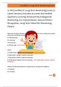 CLTM &lpar;Certified In Long-Term Monitoring&rpar; Exam &lpar;2  Latest Versions&rpar; Includes Accurate And Verified  Questions Covering Advanced Neurodiagnostic  Monitoring&comma; EcG Interpretation&comma; Seizure Pattern  Recognition&comma; Long Term Video-EEG Monitoring&comma;  Patient 