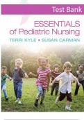 TEST BANK FOR Essentials of Pediatric Nursing &comma; North American Edition by TERRI KYLE&comma; SUSAN CARMAN &lpar;Author&rpar; ISBN&colon; 9781975236168 COMPLETE GUIDE 100 &percnt; VERIFIED A&plus; GRADE ASSURED &excl;&excl;&excl; LATEST UPDATE &excl;&excl;&excl;&excl;