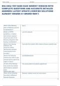 Exam &lpar;elaborations&rpar;  NHA CMAA  