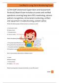 CLTM ASAP &lpar;Advanced Supervision and Assessment  Protocol&rpar; Board Exam includes accurate and verified  questions covering long-term EEG monitoring&comma; seizure  pattern recognition&comma; intracranial monitoring&comma; artifact  and equipment troubleshooting&comma; patient safet